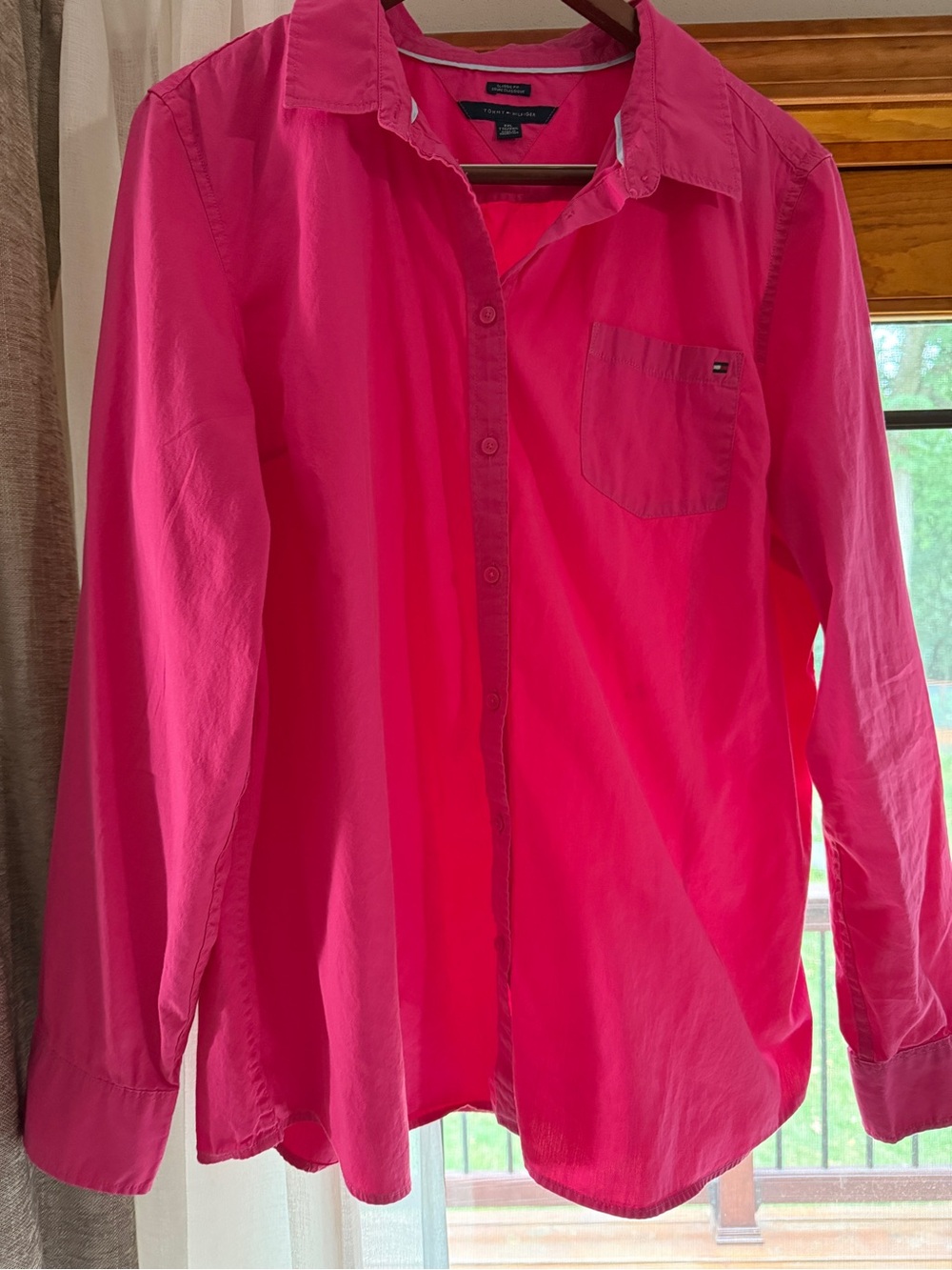 Tommy Hilfiger Bright Pink women’s Button-Down Shirt